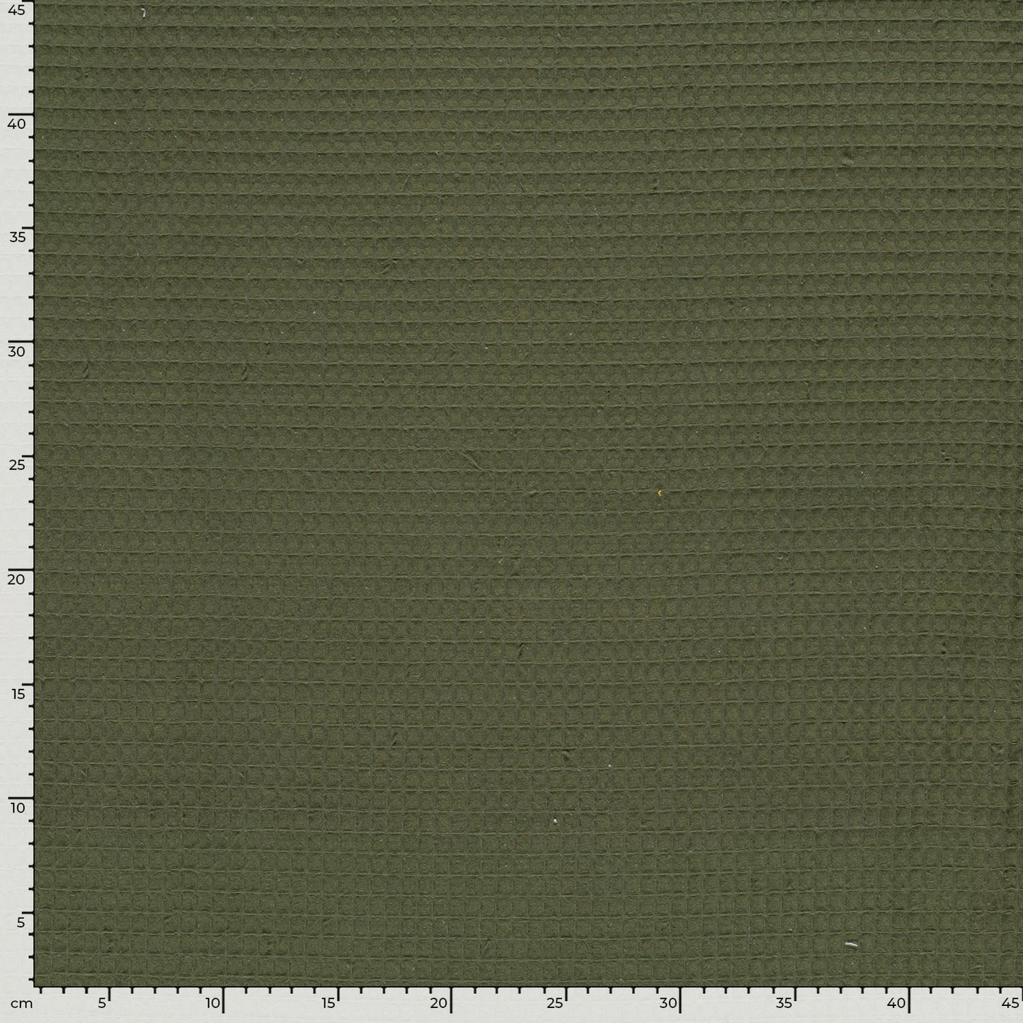 Cotton Waffle Khaki Green