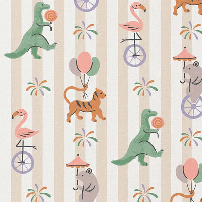 Printed Cotton Twill Gray / Green