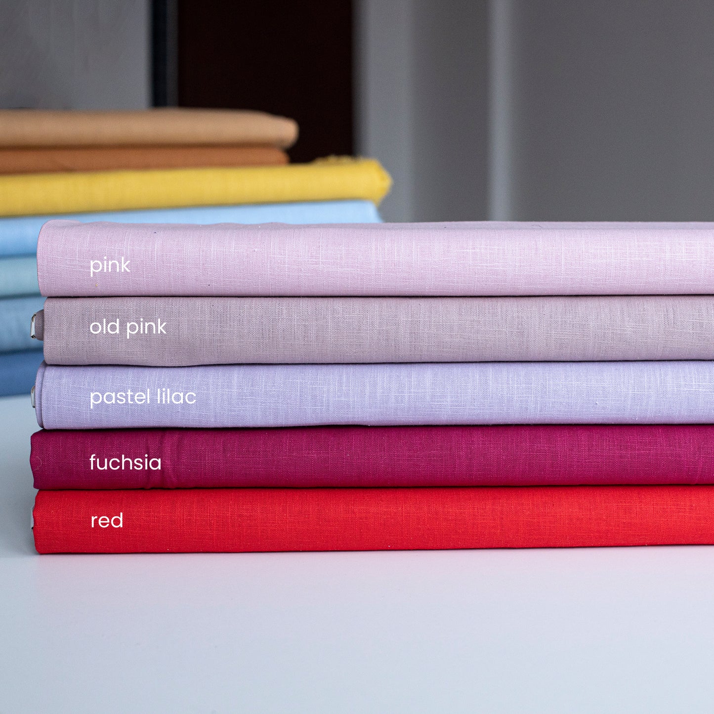 Washed Linen Pastel Lilac