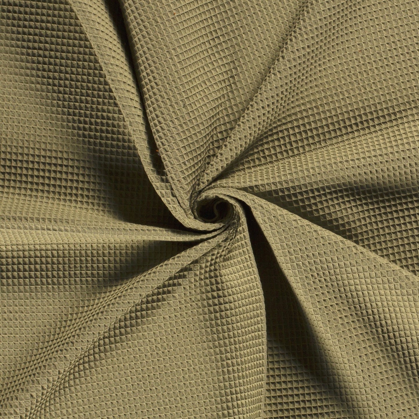 Cotton Waffle Olive Green