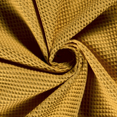 Cotton Waffle Ochre