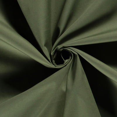 Cotton Poplin Khaki Green