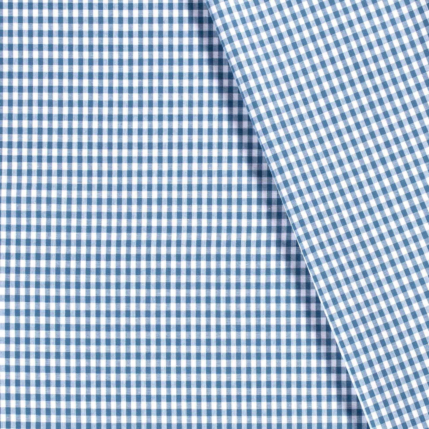 Cotton Poplin Gingham Indigo 2.7 mm