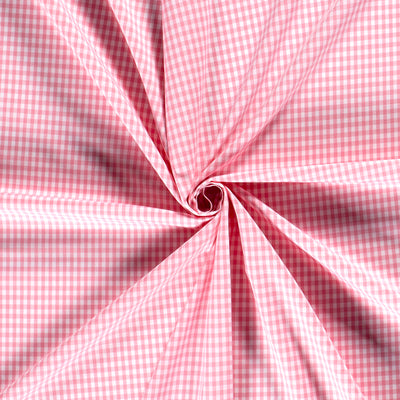 Cotton Poplin Gingham Pink 2.7 mm