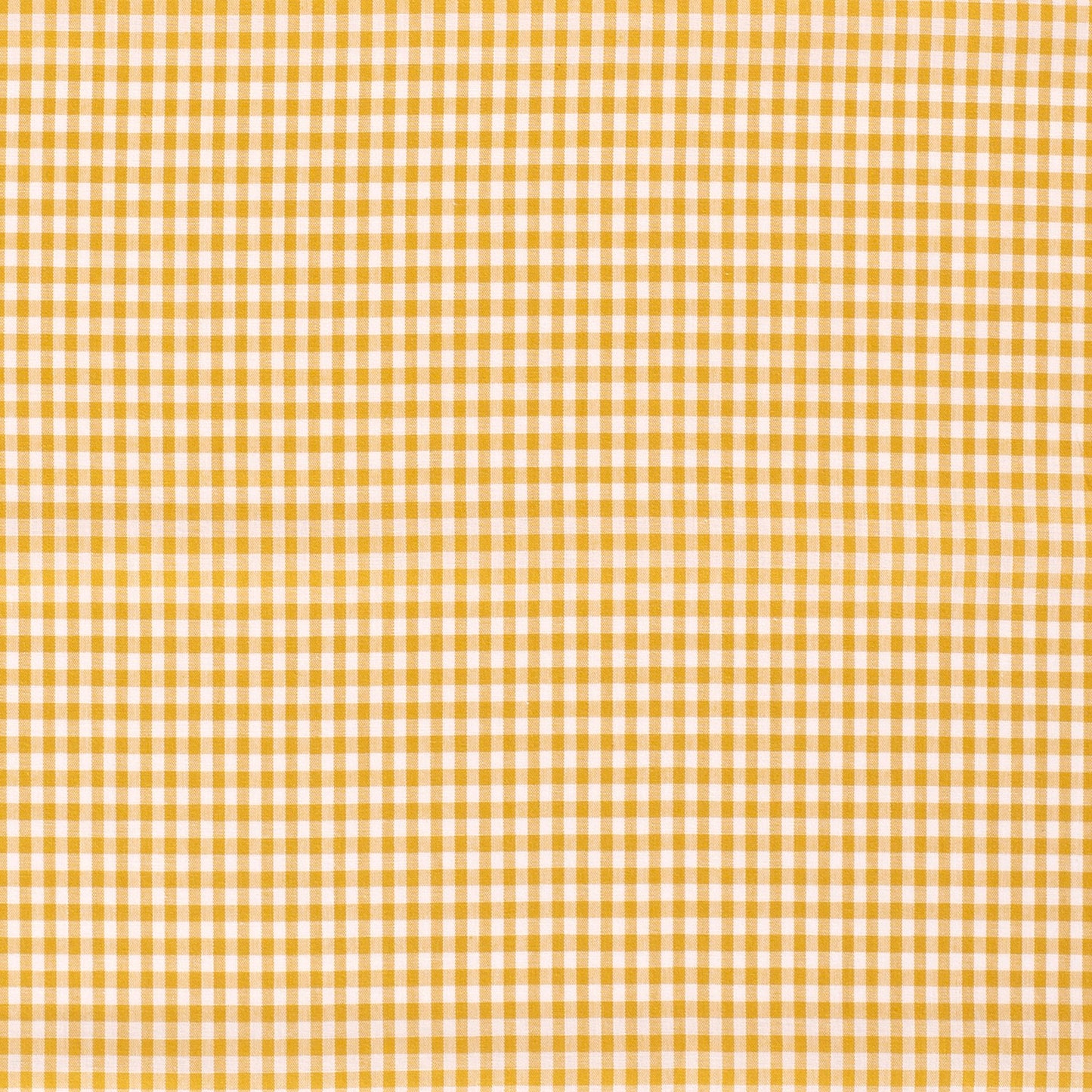 Cotton Poplin Gingham Ochre 2.7 mm