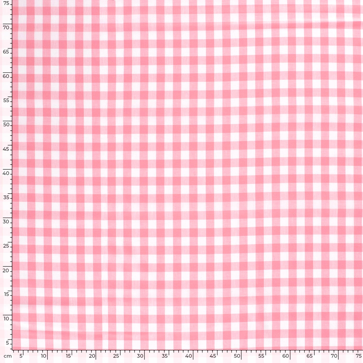 Cotton Poplin Gingham Pink 10 mm