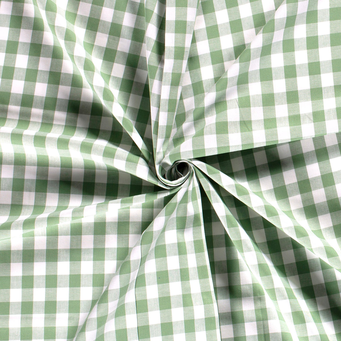 Cotton Poplin Gingham Mint 10 mm