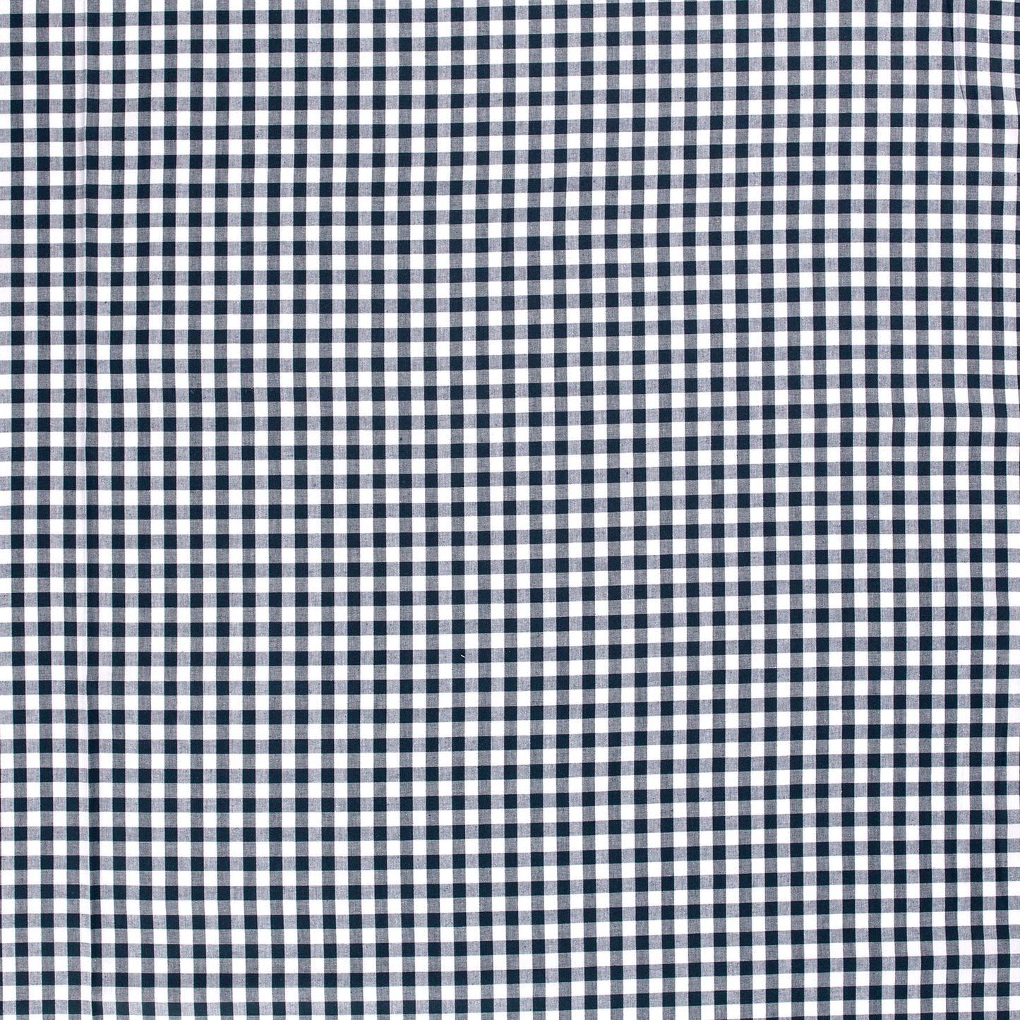 Cotton Poplin Gingham Navy 5 mm