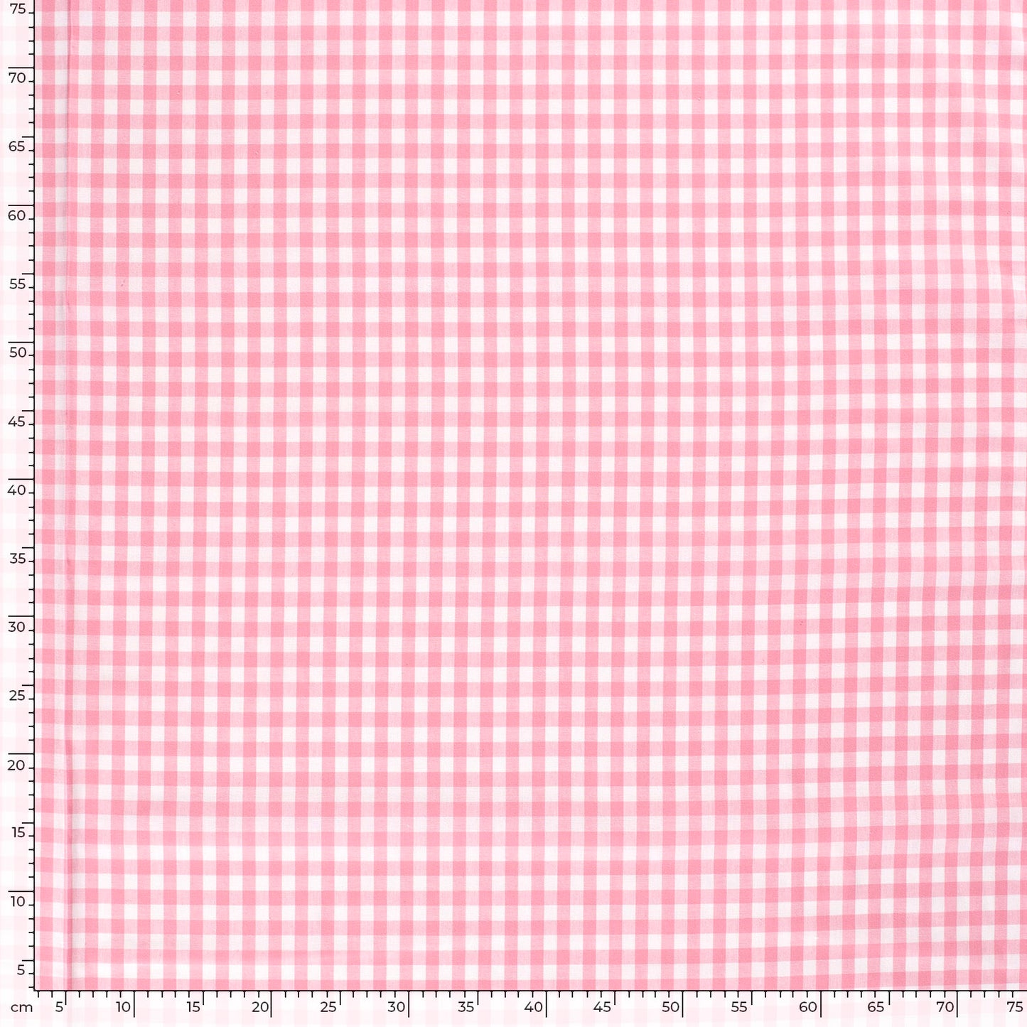 Cotton Poplin Gingham Pink 5 mm