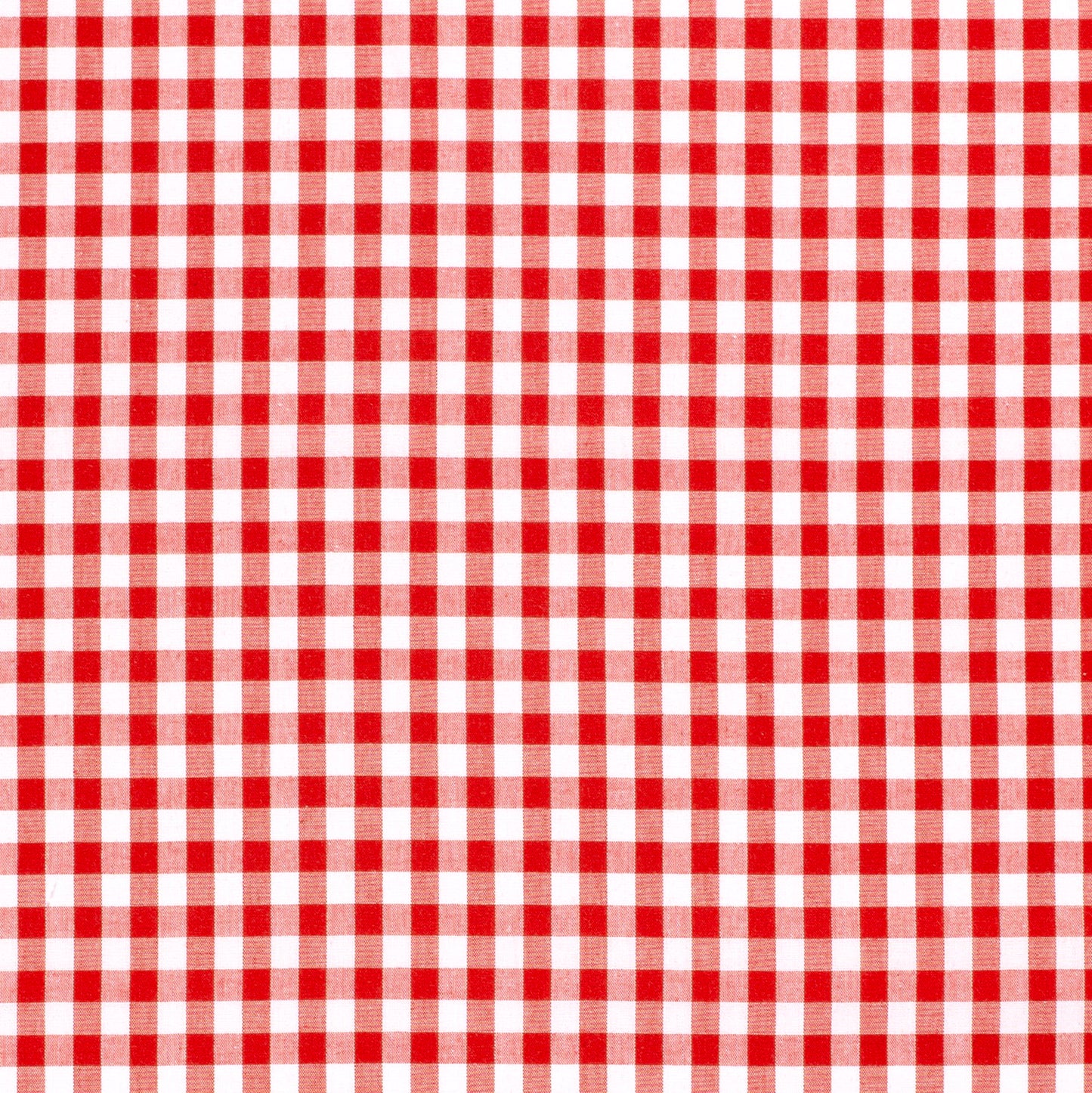 Cotton Poplin Gingham Red 5 mm