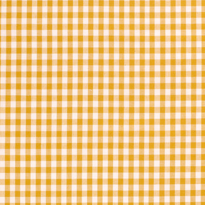 Cotton Poplin Gingham Ochre 5 mm