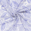 Cotton Satin Printed Leaves Lila