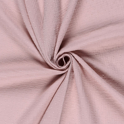 Double Gauze Dobby Dots Pink