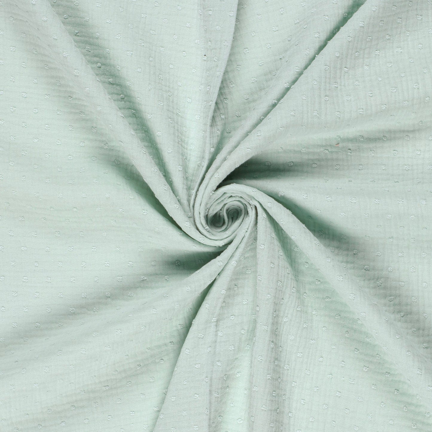 Double Gauze Dobby Dots Mint