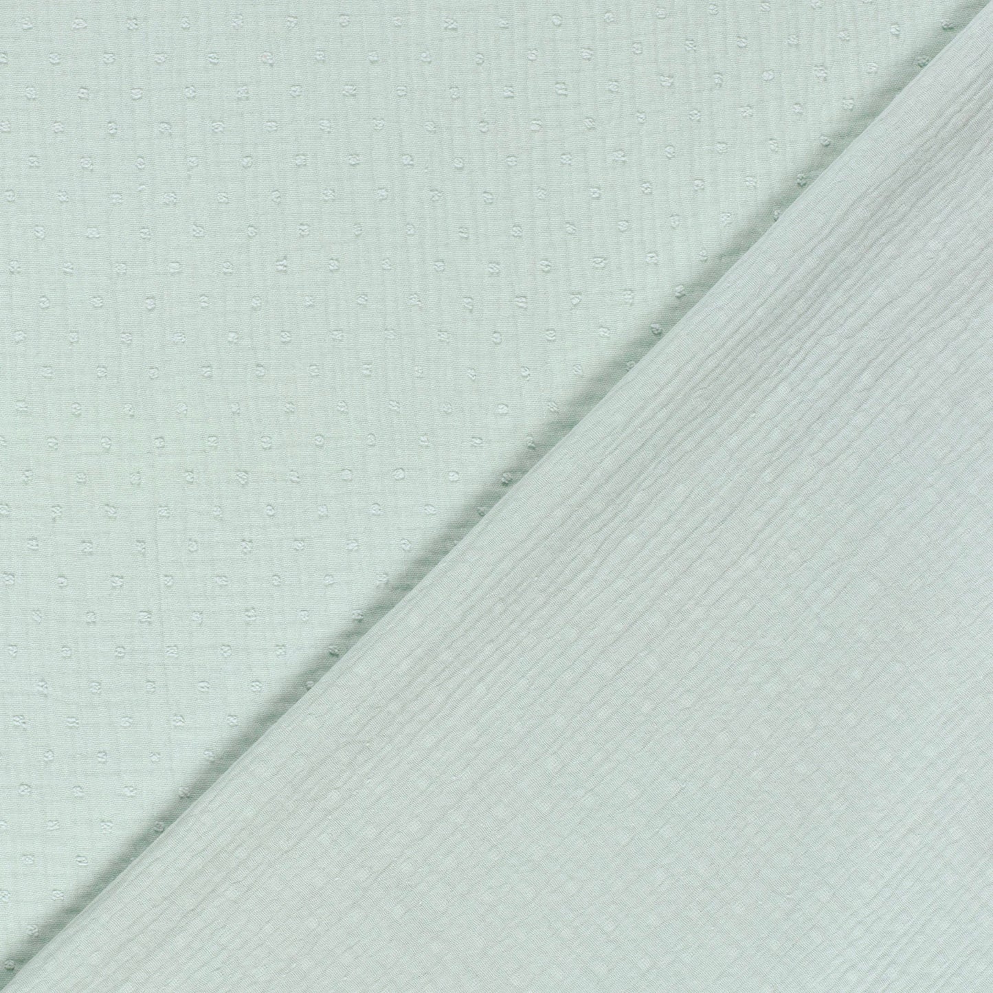 Double Gauze Dobby Dots Mint