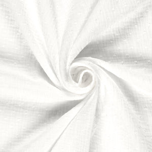 Double Gauze Dobby Dots Off White
