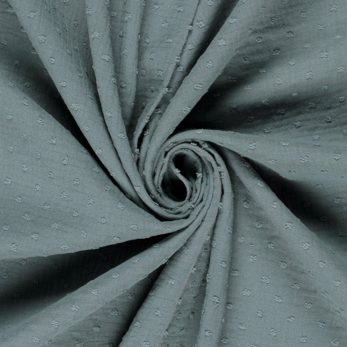 Double Gauze Dobby Dots Indigo