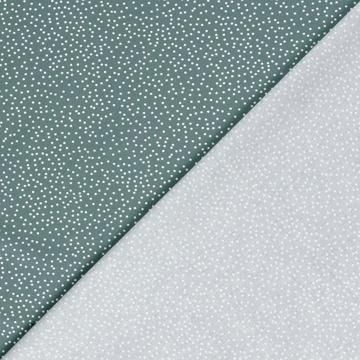 Cotton Poplin Printed Dots Steel Blue