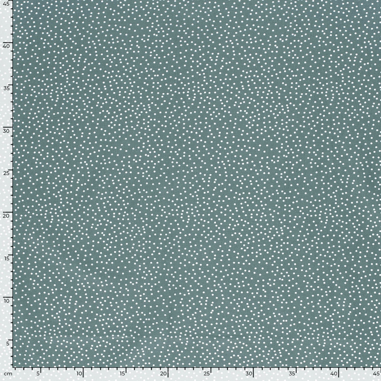 Cotton Poplin Printed Dots Steel Blue