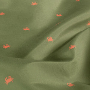 Swimshort Fabric Printed Crabs Olive Green