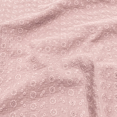 Embroidered Double Gauze Suzy Petal