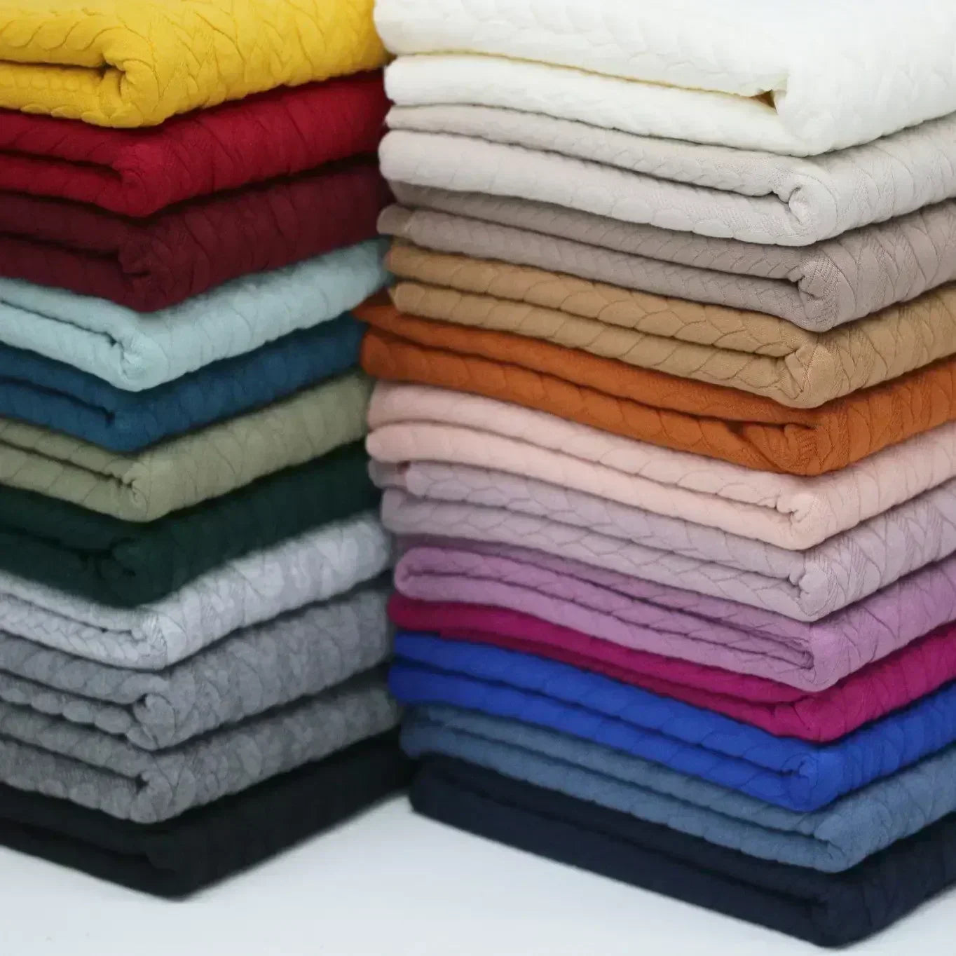 Cable Knit Jacquard Nude Pink