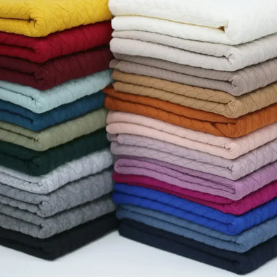 Cable Knit Jacquard Ecru