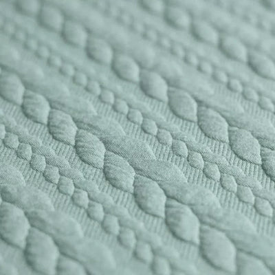 Cable Knit Jacquard Sea Green