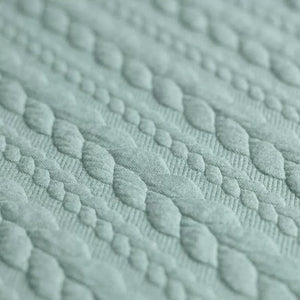 Cable Knit Jacquard Sea Green