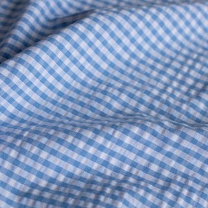 Seersucker Cotton Eli Off-White / Blue