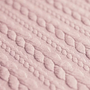 Cable Knit Jacquard Nude Pink